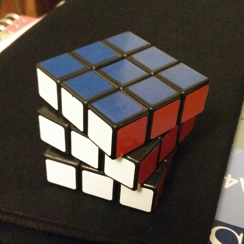 Standard official Rubik's three by three cube with die yan stickers